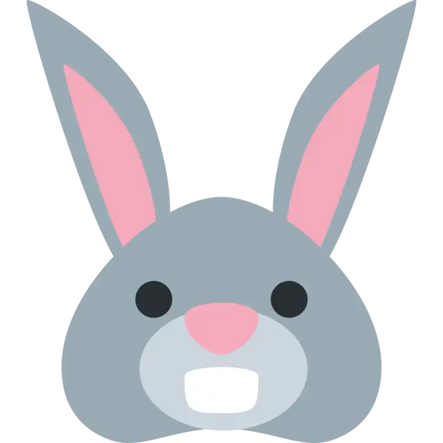 うさぎの顔