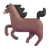 うま Emoji 🐎 image - Microsoft 3D Fluent style