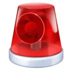 Rendőrségi autók forgó fény