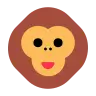 Cara de macaco Emoji 🐵 image - Tossface style