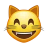 Grinning Cat With Smiling Eyes Emoji 😸 image - Telegram style