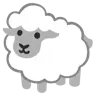 Emoji Juh 🐑 image - Google Noto Color style