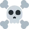 Czaszka i Piszczele Emoji ☠ image - Twitter / X (Twemoji) style