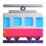 Tram Car Emoji 🚋 image - Microsoft 3D Fluent style