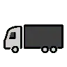 Emoji Csuklós teherautó 🚛 image - OpenMoji style