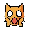 Emoji Fáradt macska arca 🙀 image - OpenMoji style
