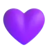 Mor Kalp Emoji 💜 image - Microsoft 3D Fluent style