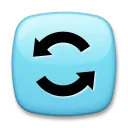 Az óramutató járásával ellentétesen lefelé és felfelé nyitott kör nyilak