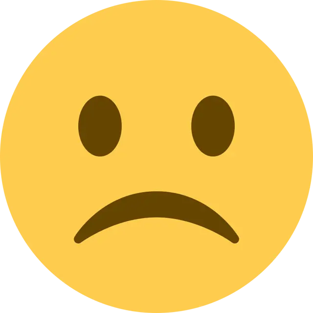 ☹ - Frowning Face Emoji meaning, copy and paste emoticon - ( ‿ ) SYMBL