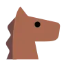 Cara de caballo Emoji 🐴 image - Tossface style