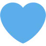 Emoji Kék szív 💙 image - Twitter / X (Twemoji) style