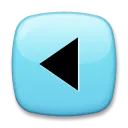 Fekete balra mutató háromszög