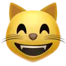 Grinning Cat With Smiling Eyes Emoji 😸 image - Apple style