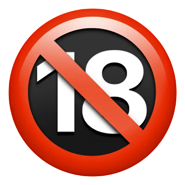 18のシンボルの下に誰もいない