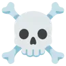 Czaszka i Piszczele Emoji ☠ image - Google Noto Color style