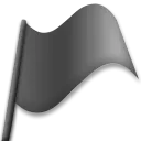 Integetett fekete zászló