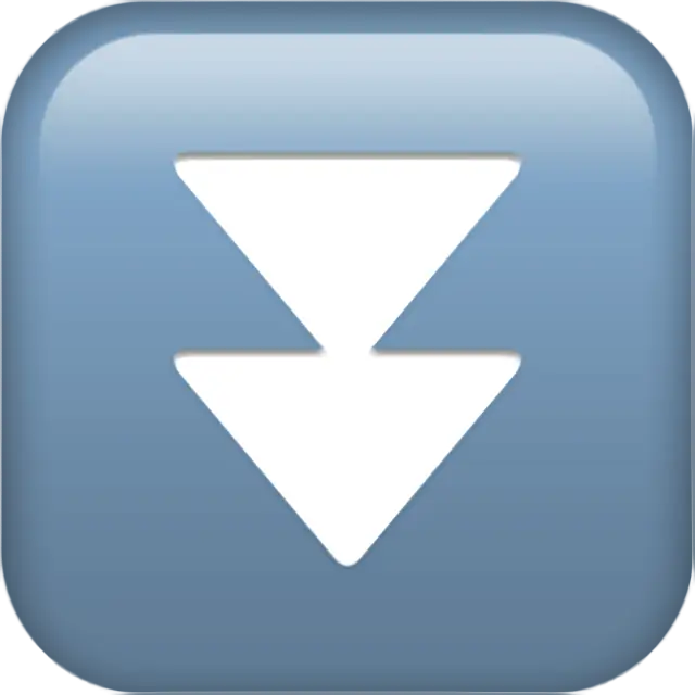 Fekete lefelé mutató kettős háromszög