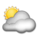 Fehér nap felhő mögött