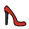 Emoji Magas sarkú cipő 👠 image - OpenMoji style