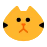 Cara de gato Emoji 🐱 image - Tossface style