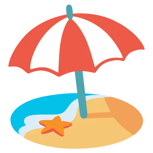 Beach With Umbrella