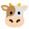 Face de vache Emoji 🐮 image - Google Noto Color Animated style
