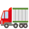 Emoji Csuklós teherautó 🚛 image - Google Noto Color style