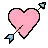 Coração com flecha