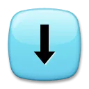 Lefelé fekete nyíl