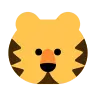 Cara de tigre Emoji 🐯 image - Tossface style