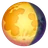 Csökkenő gibbous hold szimbólum