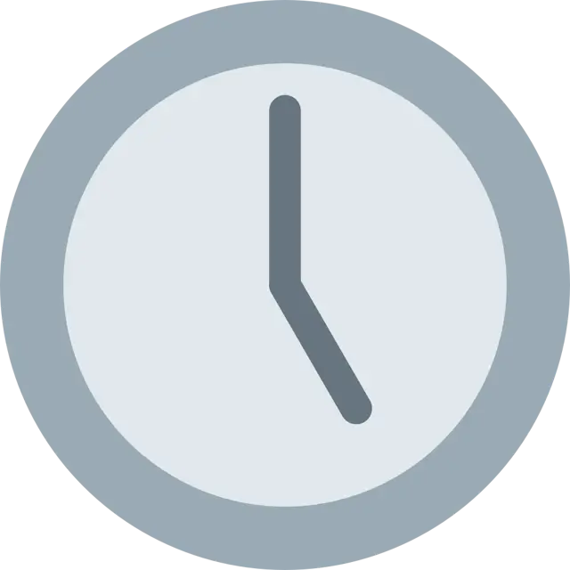 時計の文字盤5時