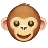 Cara de macaco Emoji 🐵 image - WhatsApp style