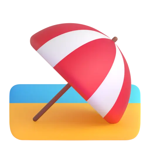 Beach With Umbrella