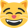 Grinning Cat With Smiling Eyes Emoji 😸 image - Twitter / X (Twemoji) style