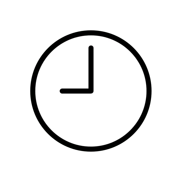 시계 얼굴 9 개의 Oclock