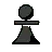 Peão De Xadrez Preto