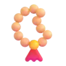 Emoji Ima gyöngyök 📿 image - Microsoft 3D Fluent style