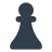 Pionul de șah neagră