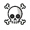 Czaszka i Piszczele Emoji ☠ image - OpenMoji style