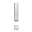 Fehér felkiáltójel dísz dísz