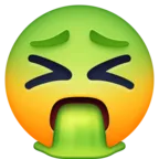 Arc nyílt szájú hányás