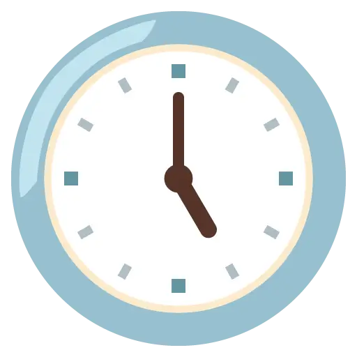 時計の文字盤5時