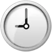 시계 얼굴 9 개의 Oclock