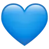 Emoji Kék szív 💙 image - WhatsApp style