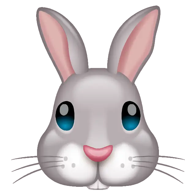 うさぎの顔
