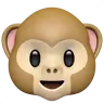 Cara de macaco Emoji 🐵 image - Apple style