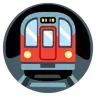 Emoji Metró 🚇 image - Google Noto Color style