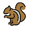 चीपमक Emoji 🐿 image - OpenMoji style