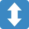Yukarı Aşağı Ok Emoji ↕ image - Twitter / X (Twemoji) style